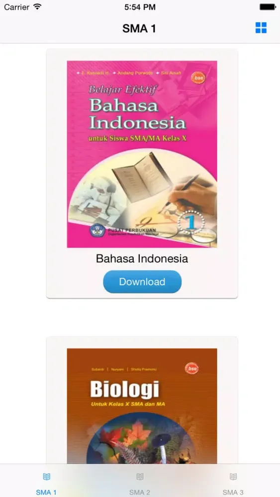 Buku Paket SMA Ekran Görüntüleri