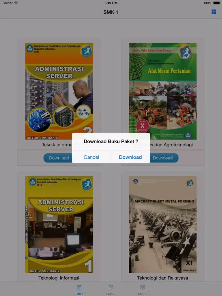 Buku Paket SMK iPad  스크린샷