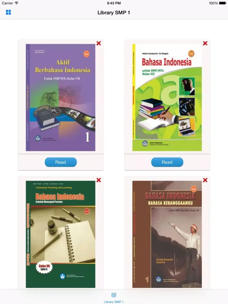 ภาพหน้าจอของ Buku Paket SMP iPad 