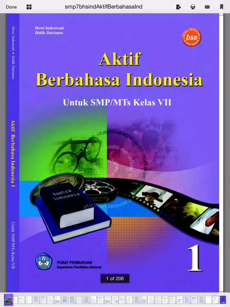 ภาพหน้าจอของ Buku Paket SMP iPad 