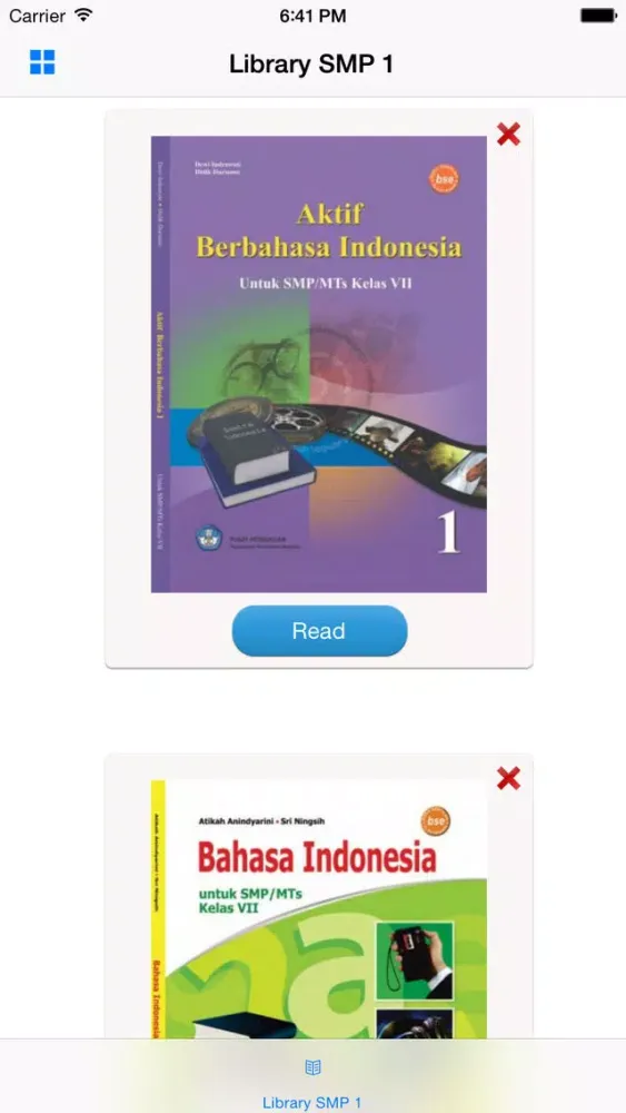 ภาพหน้าจอของ Buku Paket SMP