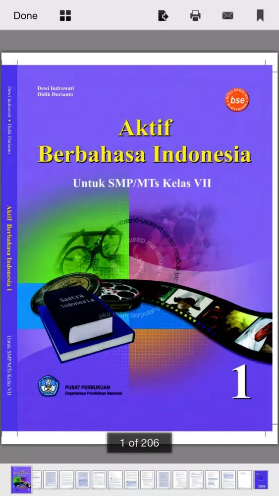 ภาพหน้าจอของ Buku Paket SMP