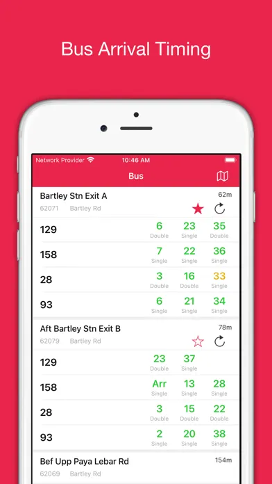 SGBus - Bus Timing & MRT Map Screenshots