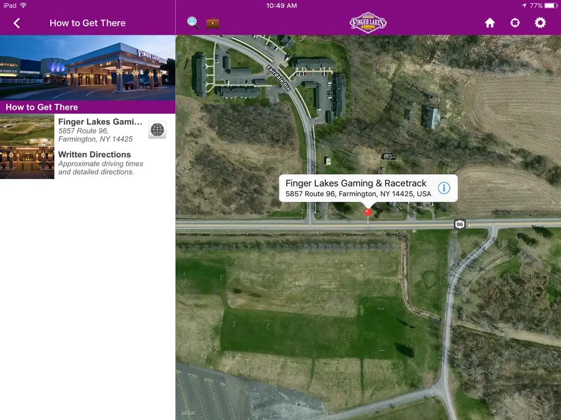 Captures d'écran de Finger Lakes Gaming & Racetrack iPad 