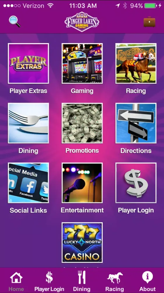 Captures d'écran de Finger Lakes Gaming & Racetrack