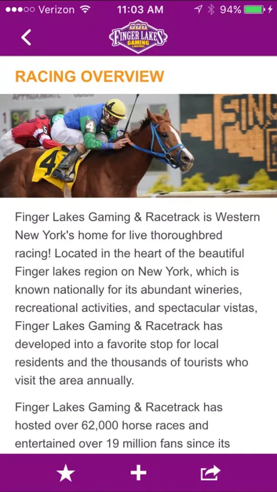 Captures d'écran de Finger Lakes Gaming & Racetrack