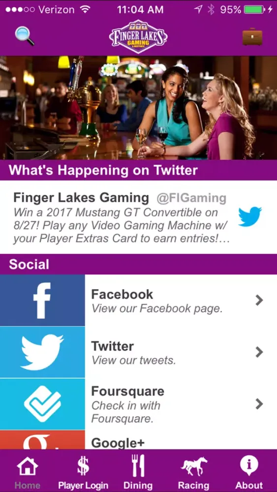 Captures d'écran de Finger Lakes Gaming & Racetrack