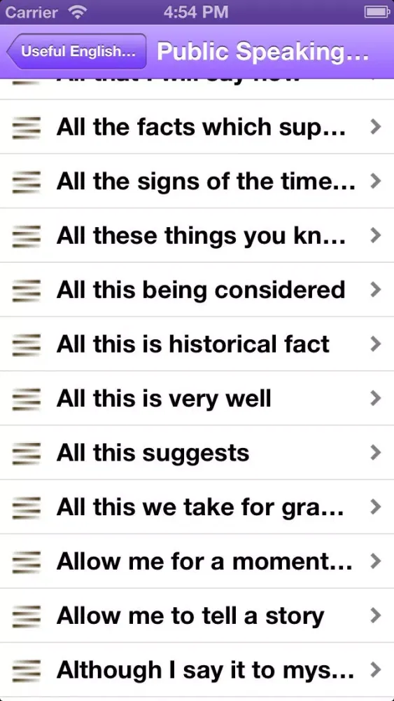 Useful English Phrases 스크린샷