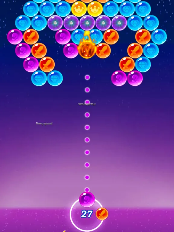Tangkapan layar Bubble Shooter: Rainbow Legend iPad 