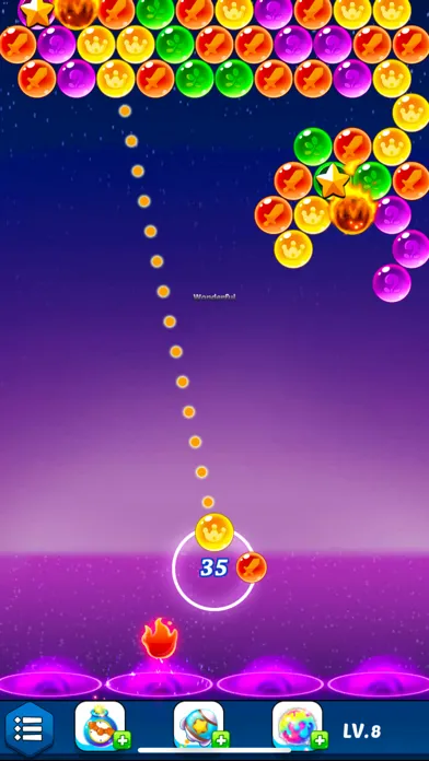 Tangkapan layar Bubble Shooter: Rainbow Legend