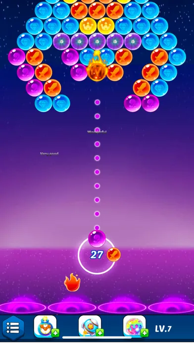 Tangkapan layar Bubble Shooter: Rainbow Legend