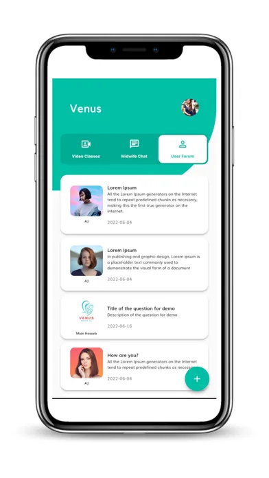 Capturas de tela do Venus Pregnancy & Birth App