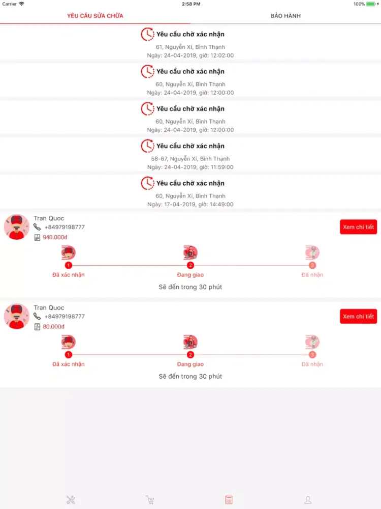 Capturas de pantalla de Fino - Sửa chữa 5s iPad 