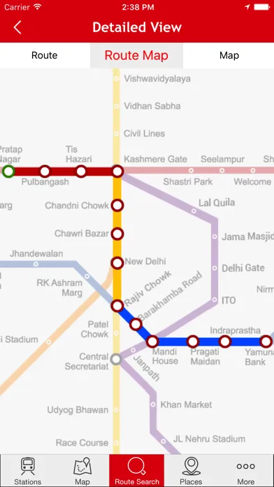 Tangkapan layar Delhi-NCR Metro