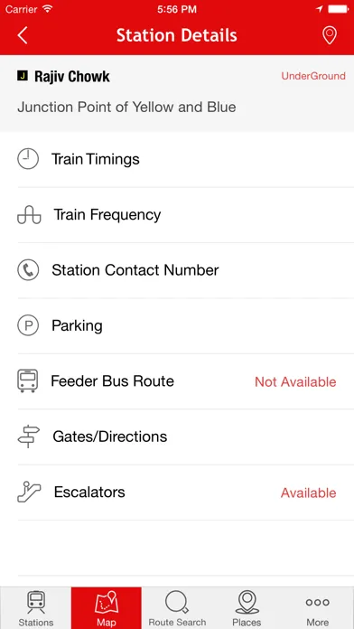 Tangkapan layar Delhi-NCR Metro