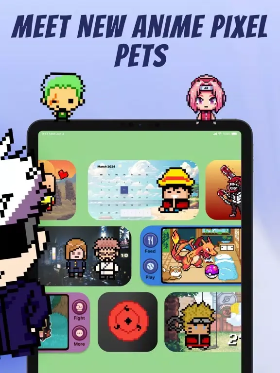 Pixel Pets for Dynamic Island iPad  स्क्रीनशॉट