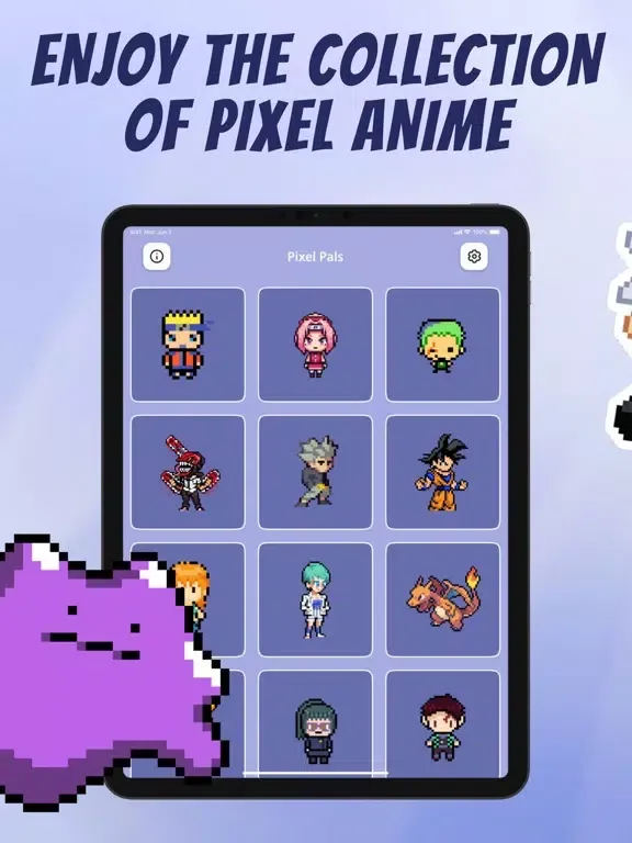 Pixel Pets for Dynamic Island iPad  स्क्रीनशॉट