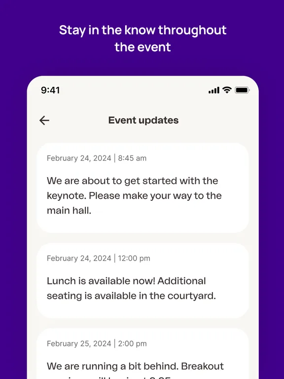Finseca Events iPad  Screenshots
