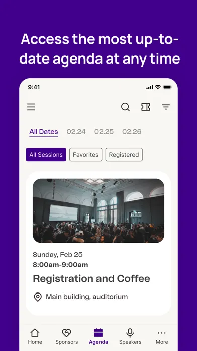 Finseca Events Screenshots