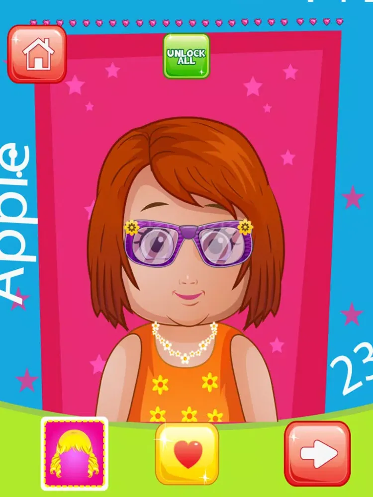 Screenshot di Cute Baby Hair Salon FREE- Super fun beauty dress up game for girls iPad 