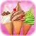 An ice cream maker game FREE-make ice cream cones with flavours & toppings