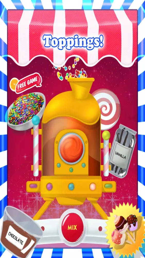 A Marshmallow Pop Maker FREE- Super fun food game for kids! Screenshots