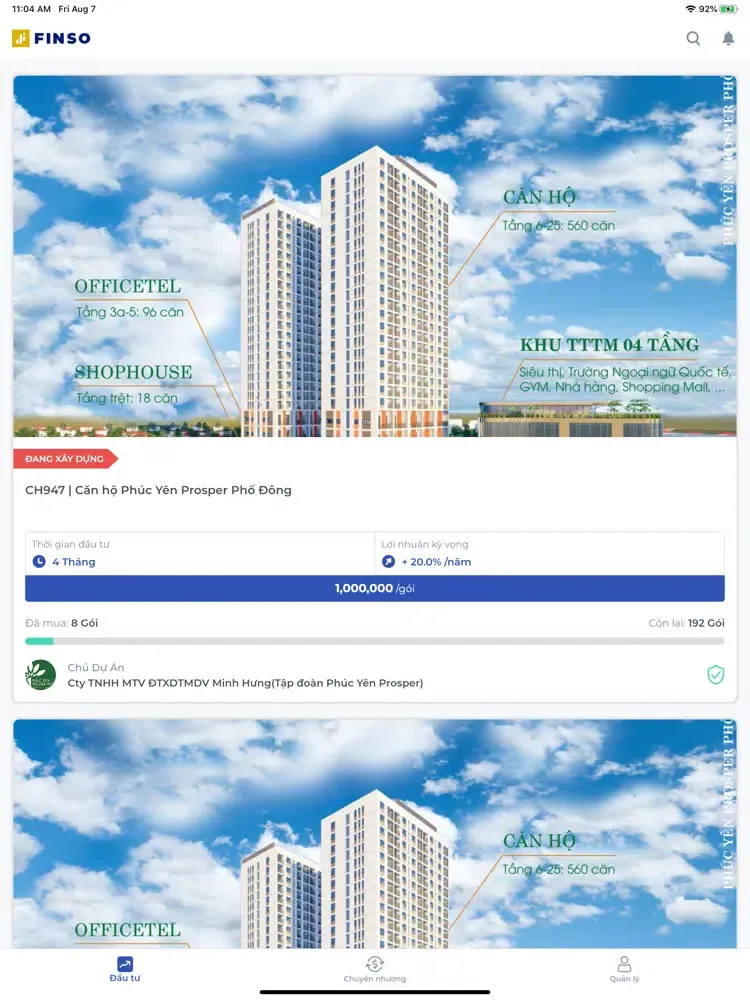 Zrzuty ekranu FINSO: Real Estate Fintech iPad 