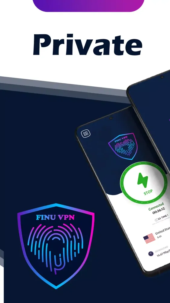 Tangkapan skrin Finu VPN