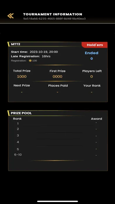 Capturas de tela do MG Poker - MTT, SNG and More