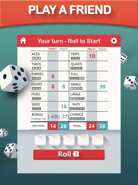 Screenshot di Yazy yatzy dice game iPad 