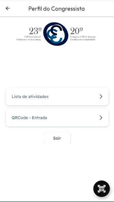 Ảnh chụp màn hình của Congresso USP de Contabilidade
