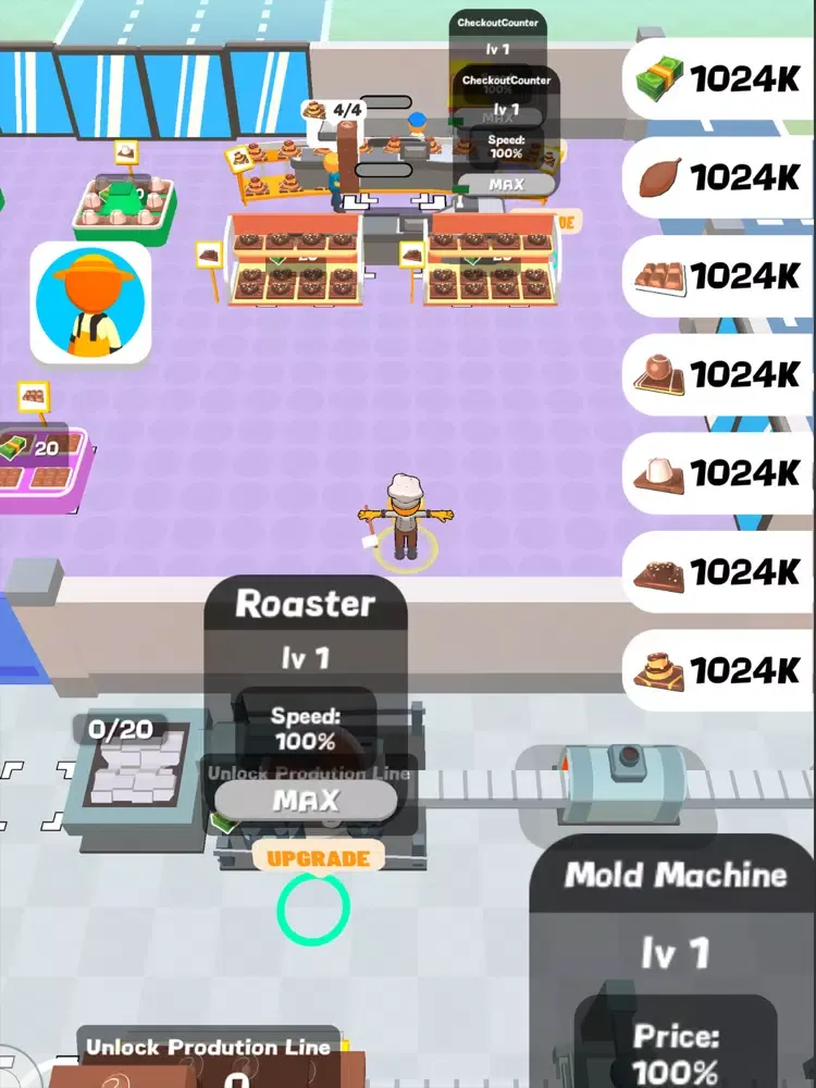 Capturas de tela do Chocolate Factory - Idle Games iPad 