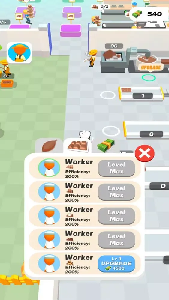 Capturas de tela do Chocolate Factory - Idle Games