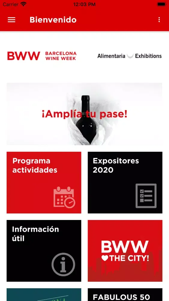 Tangkapan layar Barcelona Wine Week 2020