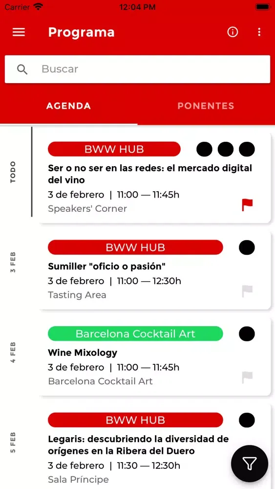 Tangkapan layar Barcelona Wine Week 2020