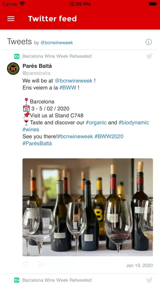 Tangkapan layar Barcelona Wine Week 2020