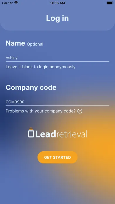 Capturas de tela do Lead Retrieval by Fira