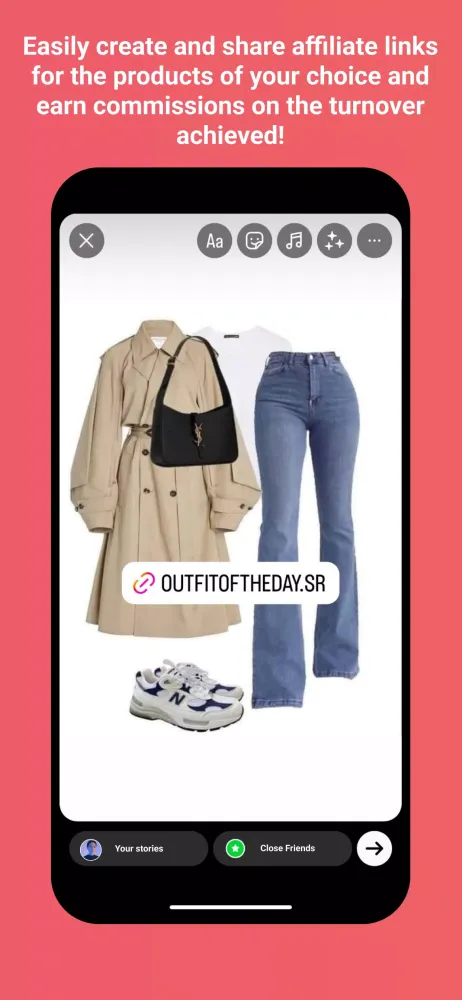 Capturas de tela do Shop My Influence