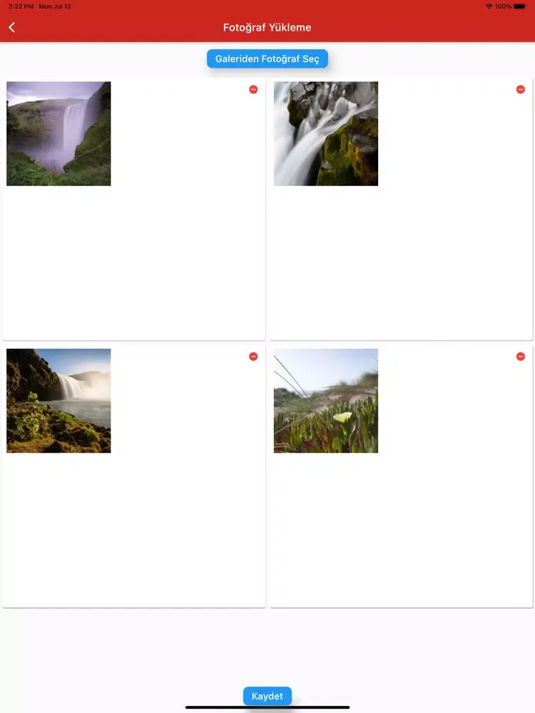 Tangkapan layar Hesap Co iPad 