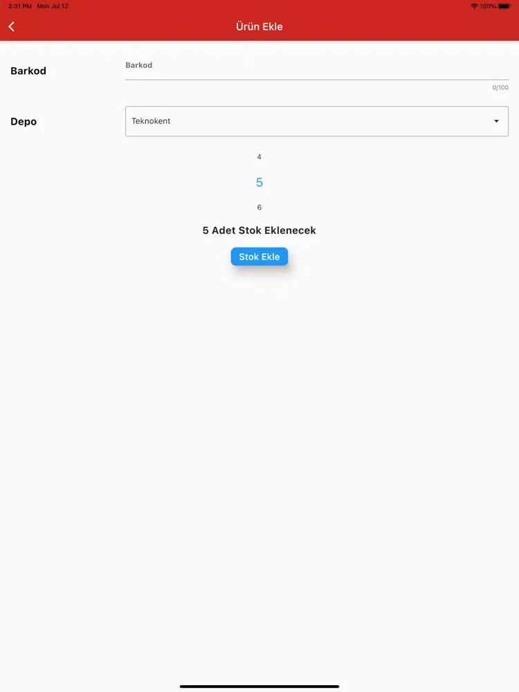 Tangkapan layar Hesap Co iPad 