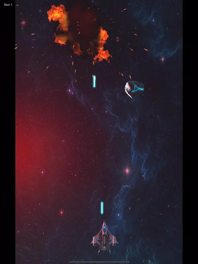 ภาพหน้าจอของ Space Shooter Asteroids iPad 