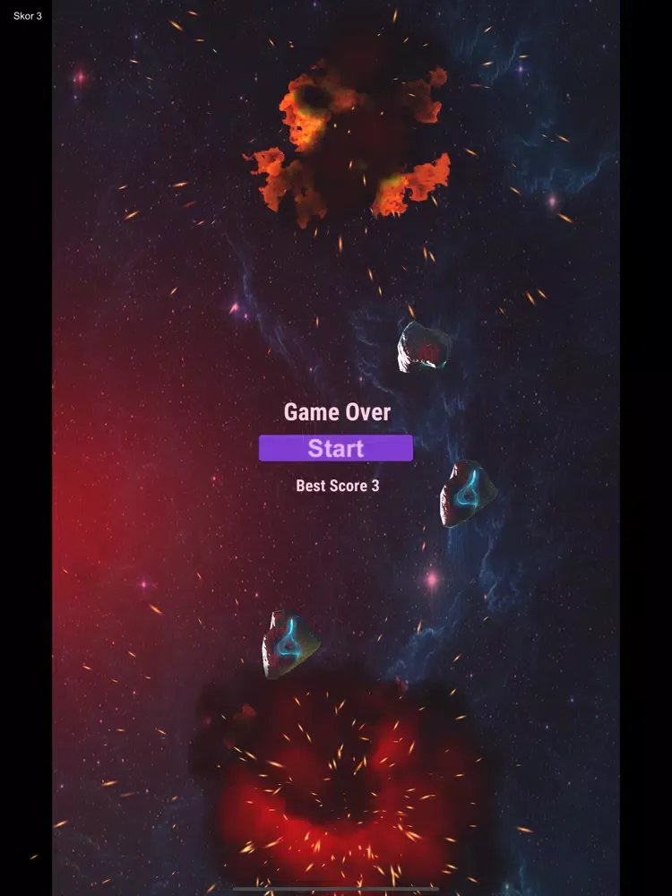 ภาพหน้าจอของ Space Shooter Asteroids iPad 