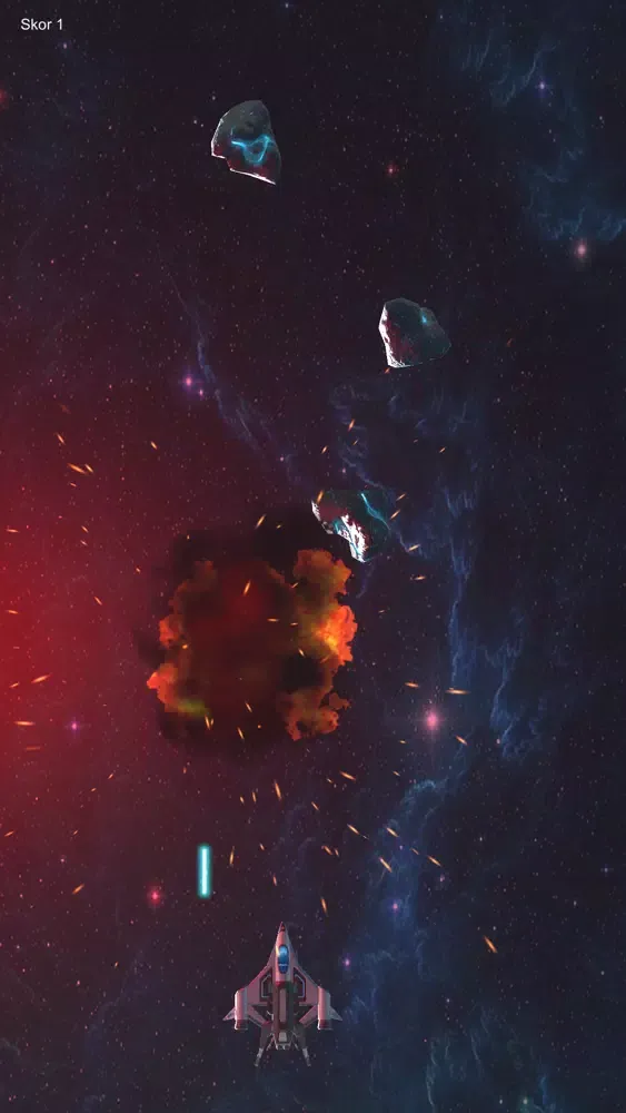 ภาพหน้าจอของ Space Shooter Asteroids