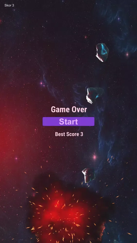 ภาพหน้าจอของ Space Shooter Asteroids