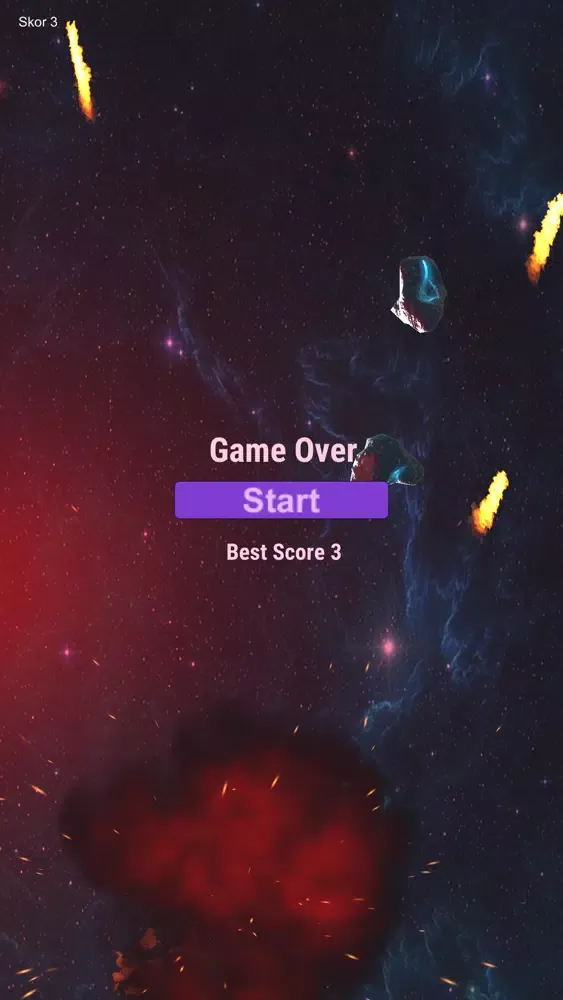 ภาพหน้าจอของ Space Shooter Asteroids