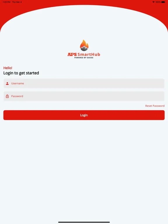Screenshot di APS SmartHub iPad 