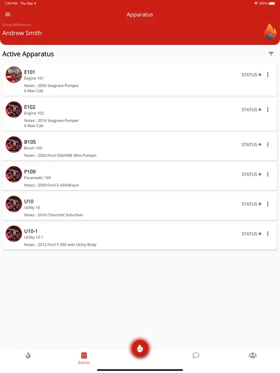 Screenshot di APS SmartHub iPad 