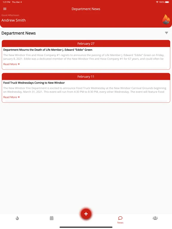 Screenshot di APS SmartHub iPad 