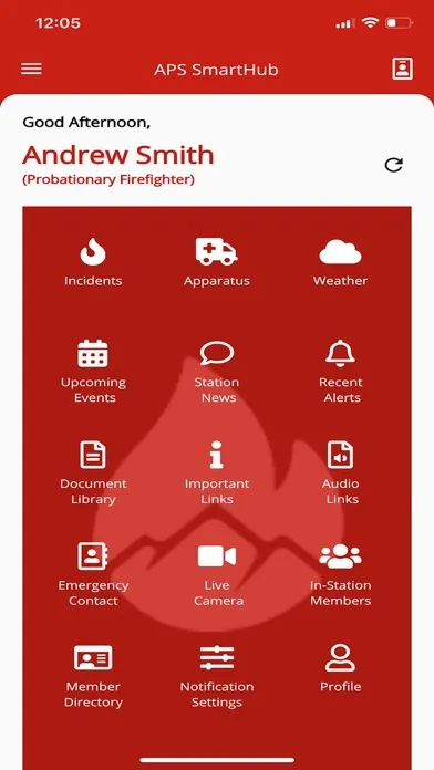 Screenshot di APS SmartHub