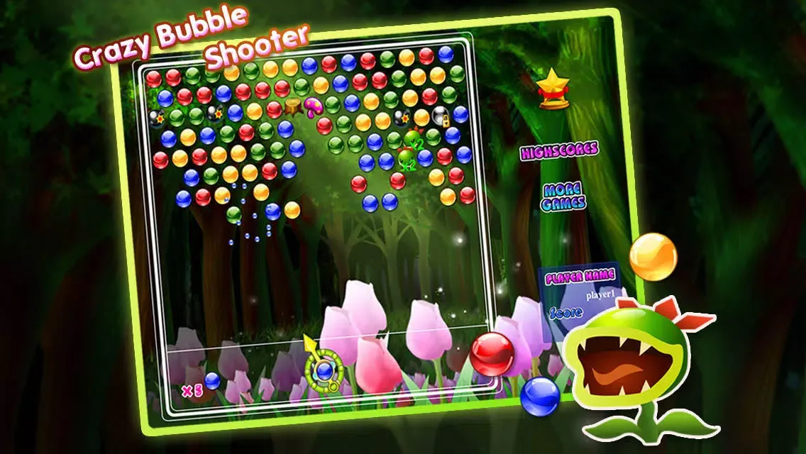 ภาพหน้าจอของ Crazy Bubble Shooter